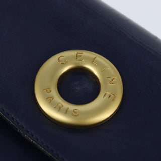Celine Circle Logo Handbag Leather