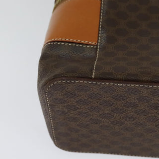 Celine Vintage Double Zip Vanity Case Macadam Coated Canvas