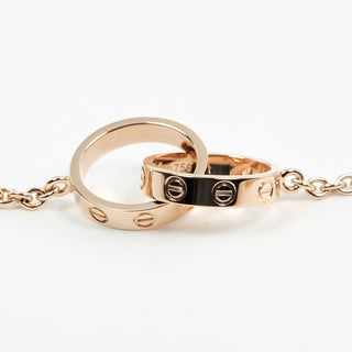 Cartier Love Interlocking Necklace 18K Rose Gold