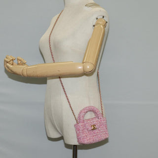 Chanel Kelly Top Handle Shopping Bag Quilted Tweed