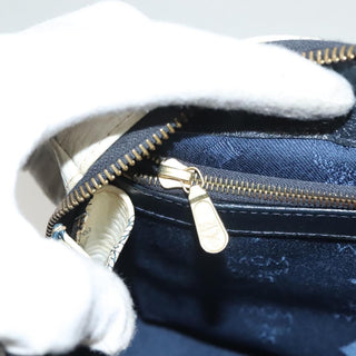 MCM Visetos Handbag Canvas and Leather