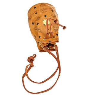 MCM Drawstring Shoulder Bag Leather