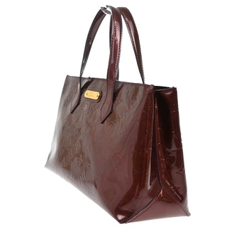 Louis Vuitton Wilshire Handbag Monogram Vernis