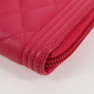 Chanel Compact Boy Wallet Caviar