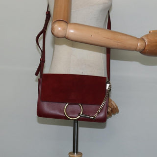 Chloe Faye Shoulder Bag Leather and Suede