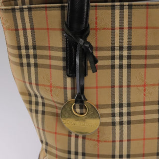 Burberry Nova Check Tote Leather