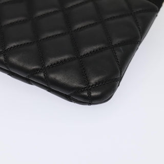 Chanel Pearl O Case Clutch Quilted Lambskin and Calfskin