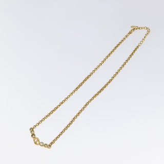 Christian Dior CD Pendant Necklace Gold-plated