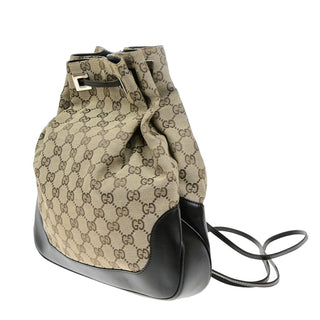 Gucci Drawstring Backpack GG Canvas
