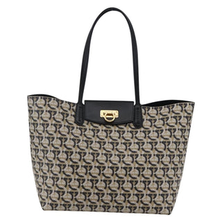 Salvatore Ferragamo Gancini Travel Tote Gancini Jacquard