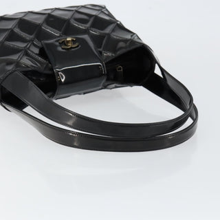 Chanel Vintage CC Lock Flap Shoulder Bag Quilted Patent