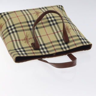Burberry Top Handle Tote Haymarket Coated Canvas