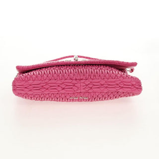 Miu Miu Crystal Clutch Matelasse Leather