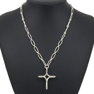 Tiffany & Co. Elsa Peretti Infinity Cross Pendant Necklace Silver 925