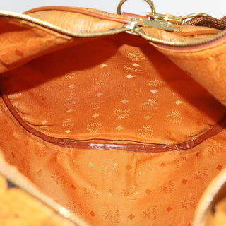 MCM Visetos Handbag Canvas and Leather