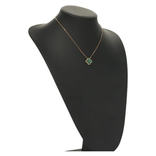 Van Cleef & Arpels Vintage Alhambra Pendant Necklace 18K Yellow Gold and Malachite