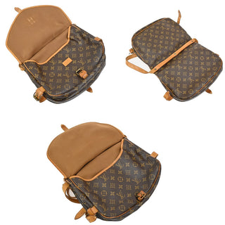 Louis Vuitton Saumur Handbag Monogram Canvas