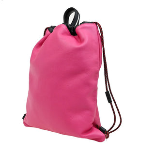 Gucci Logo Drawstring Backpack Printed Leather