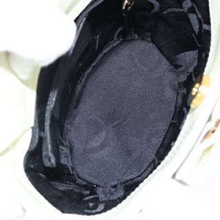 Salvatore Ferragamo Vara Bow Top Handle Bucket Bag Patent Leather