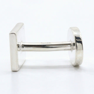 Gucci Logo square cuffs Silver 925