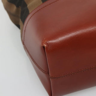Fendi Pequin Roll Tote Canvas and Leather