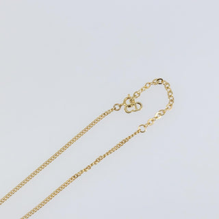 Christian Dior CD Pendant Necklace Metal and Crystals