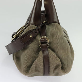 Bvlgari Chandra Hobo Canvas and Leather