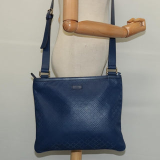 Gucci Zip Top Messenger Bag Diamante Leather