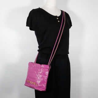 Chanel 22 Chain Hobo Quilted Calfskin