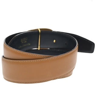 Gucci Vintage Interlocking G Reversible Belt Leather
