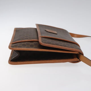 Celine Vintage Macadam Shoulder Bag Canvas and Leather