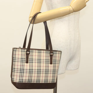 Burberry Nova Check Tote canvas check pattern