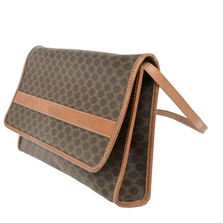 Celine Vintage Macadam Shoulder Bag Canvas