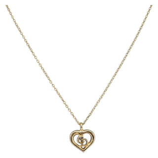 Christian Dior CD Heart Necklace Metal