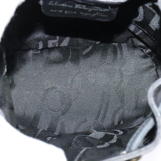 Salvatore Ferragamo Gancini Flap Drawstring Backpack Leather