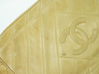 Chanel Vintage Diamond CC Camera Bag Quilted Leather