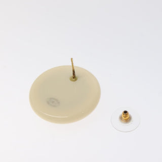 Chanel Vintage CC plastic Earrings Metal and plastic