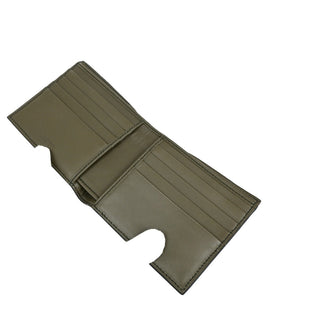 Bottega Veneta Compact Bifold Wallet Embossing Leather