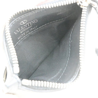 Valentino Garavani VLTN Zip Card Holder Leather