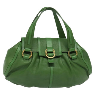 Bvlgari Chandra Top Handle Bag Leather