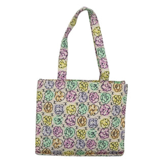 Chanel Vintage Camellia Tote Printed Nylon