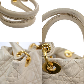 Christian Dior Lady Cannage Tote Leather