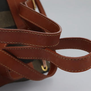 Fendi Pequin Front Pocket Backpack Coated Canvas