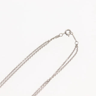 Tiffany & Co. Infinity Double Chain Pendant Necklace Silver