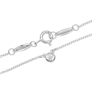 Tiffany & Co. Elsa Peretti Diamonds By The Yard Necklace Sterling silver with Diamond