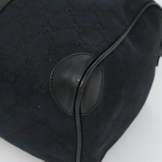 Gucci Vintage Zip Boston Bag GG Canvas