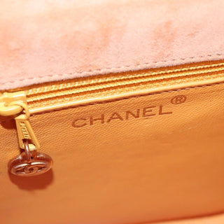 Chanel Flap Crossbody Bag Suede Patchwork