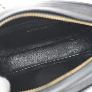 Chanel Vintage CC Oval Chain Bag Leather