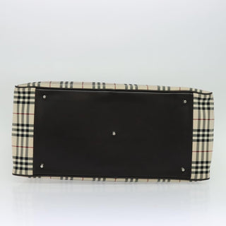 Burberry Vintage Zip Around Duffle Bag House Check Canvas