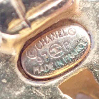 Chanel CC logo heart Gold-plated